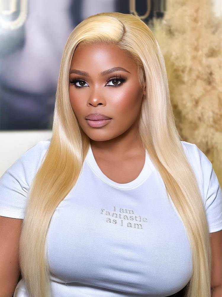 【30&quot; Super Sale】Minimalist Blonde Series Glueless 13x4 Lace Front Pre-Bleached Knots Light Color Body Wave/Straight Human Hair Wig