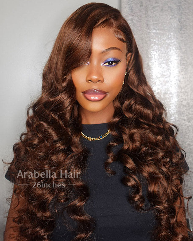 Glueless Blowout In Wavy Natural Black Pre-Cut Pre-Bleached Knots Easy-Wear Human Hair Wigs