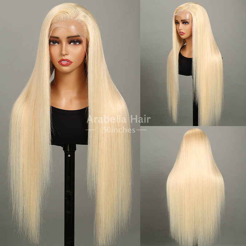 Pink Human Hair Wig Straight Barbie Doll Wigs 13x4 HD Lace Front Wigs 30  Inch Colored Wigs