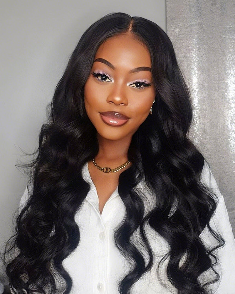 【Super Sale】5x5 Lace Closure Wigs Real Glueless Wig Body Wave Pre ...