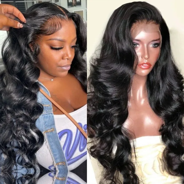 18” human hair 5x5 lace front wig deep wave - Hair care