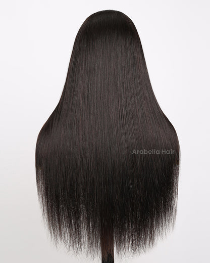 V Part 2.0 Straight Wig Natural Black Real Scalp Glueless Beginner Friendly Human Hair Wig