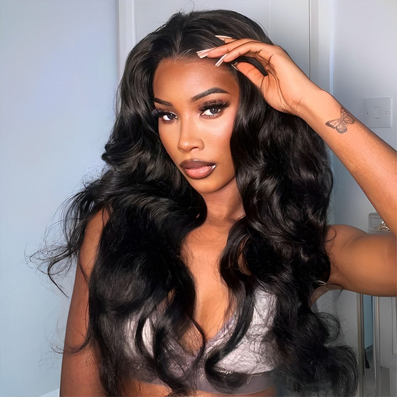 [Exclusive $99 Offer] 24&quot; Body Wave 4x4 Glueless Lace Closure Colored Human Hair Wig