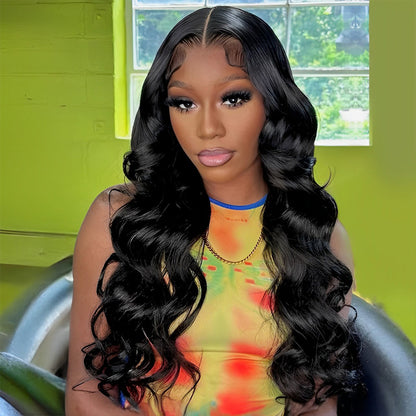 [Exclusive $99 Offer] 24&quot; Body Wave 4x4 Glueless Lace Closure Colored Human Hair Wig