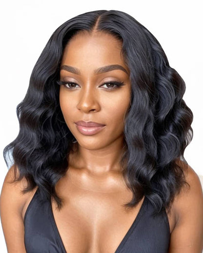 【Limited Design】Ocean Wave Natural Black Glueless 6x5 Pre-Cut Lace Human Hair Wigs