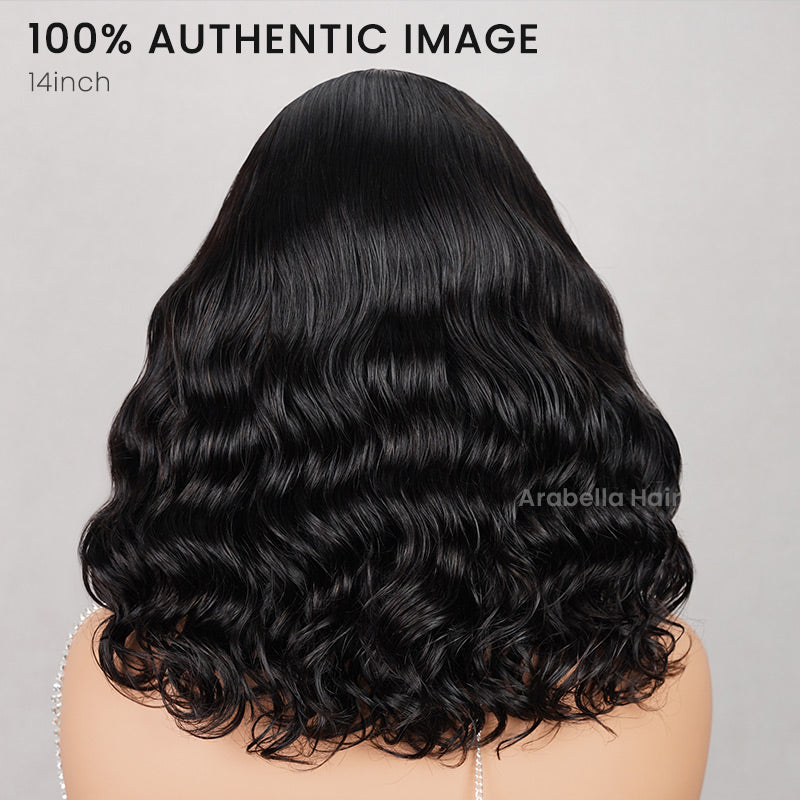 【Limited Design】Ocean Wave Natural Black Glueless 6x5 Pre-Cut Lace Human Hair Wigs