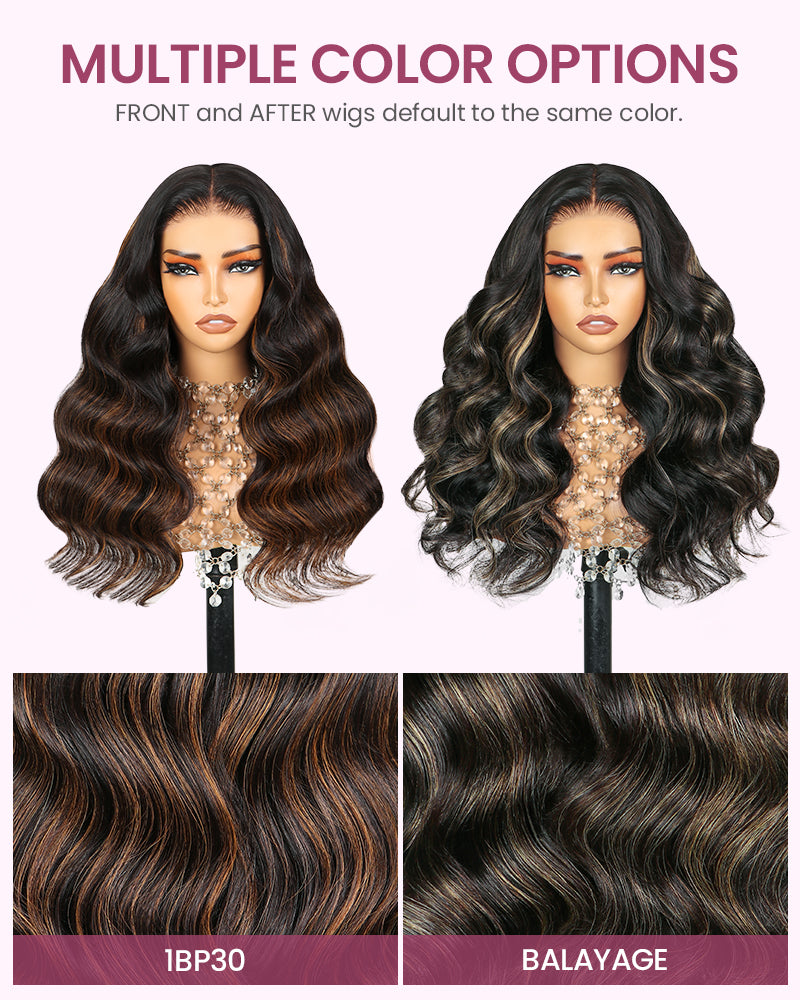 [VIP EXCLUSIVE] ZIP&amp;Mix-All Wigs | Body Wave Natural Black Glueless 6x5 Pre-Cut Lace Wig With Optional Replaceable Tops