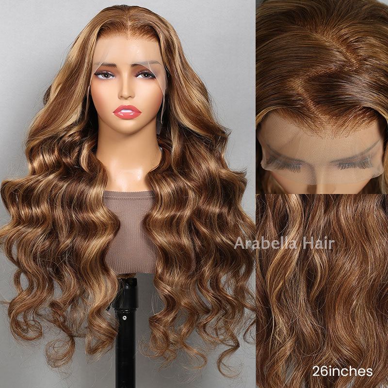 Lace front brown hotsell with blonde wave wig..