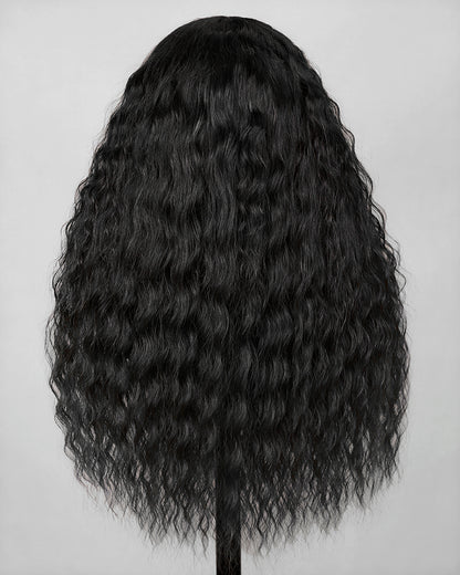 Bohemian Natural Curl Natural Black Wigs Glueless 6x5 Lace Wear Go Human Hair Wig Middle Part