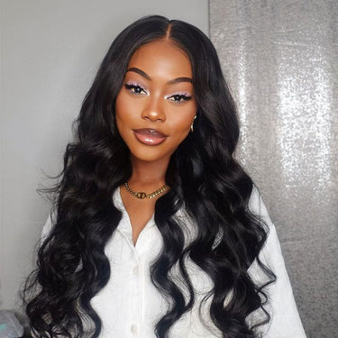 5x5 Lace Closure Wigs Real Glueless Wig Body Wave Pre-Plucked/Pre ...