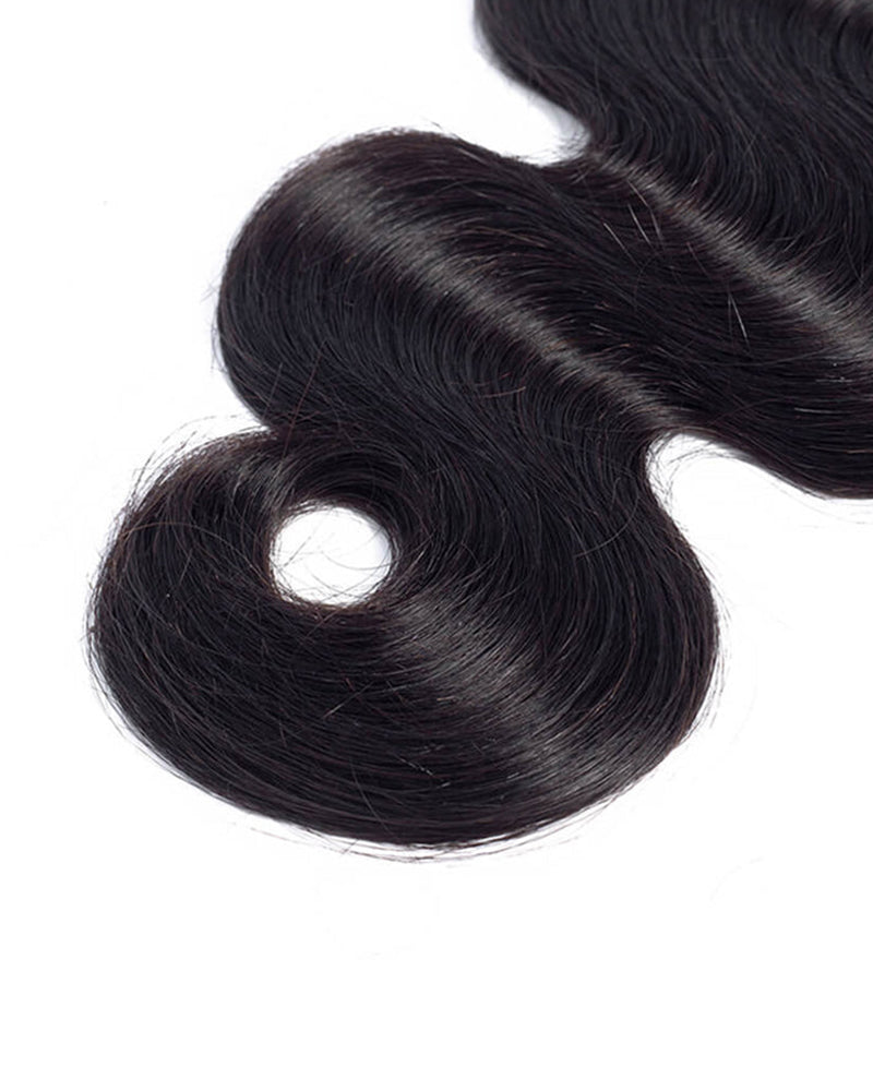 {12A 3Pcs+Closure} Body Wave 3 Bundles Hair With 4x4 Lace Closure 12A Human Hair Unprocessed Virgin Hair Weave