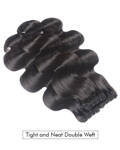 {15A 3Pcs} Body Wave Virgin Human Hair Weave 3 Bundles/pack 15A Grade Natural Black