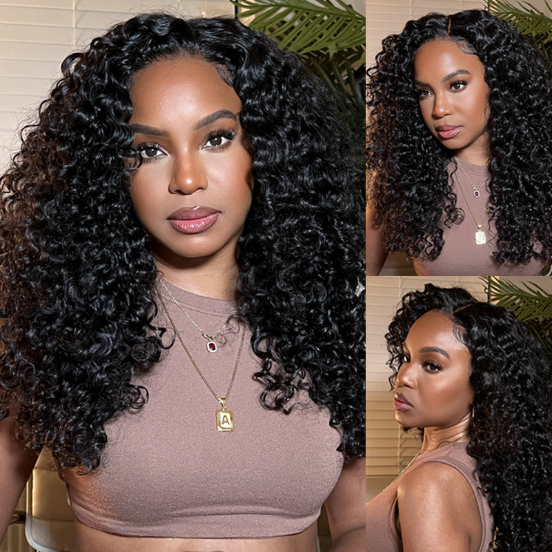 Jerry Curly Pre-Cut 5x5 Lace Closure Real Glueless Wig Pre-Plucked/Pre – Arabella  Hair